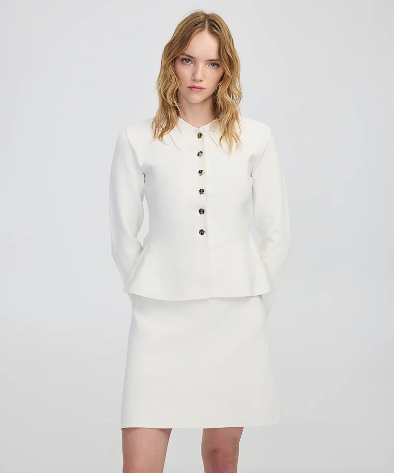 ابيكول Peplum Knit Jacket